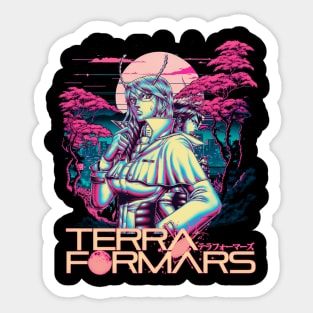 Earth's Heroes on Mars Formars Tee Featuring Characters' Courageous Fight for Home Sticker